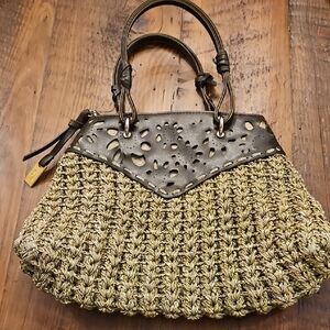 Luana Elegant Brown and Tan Handbag